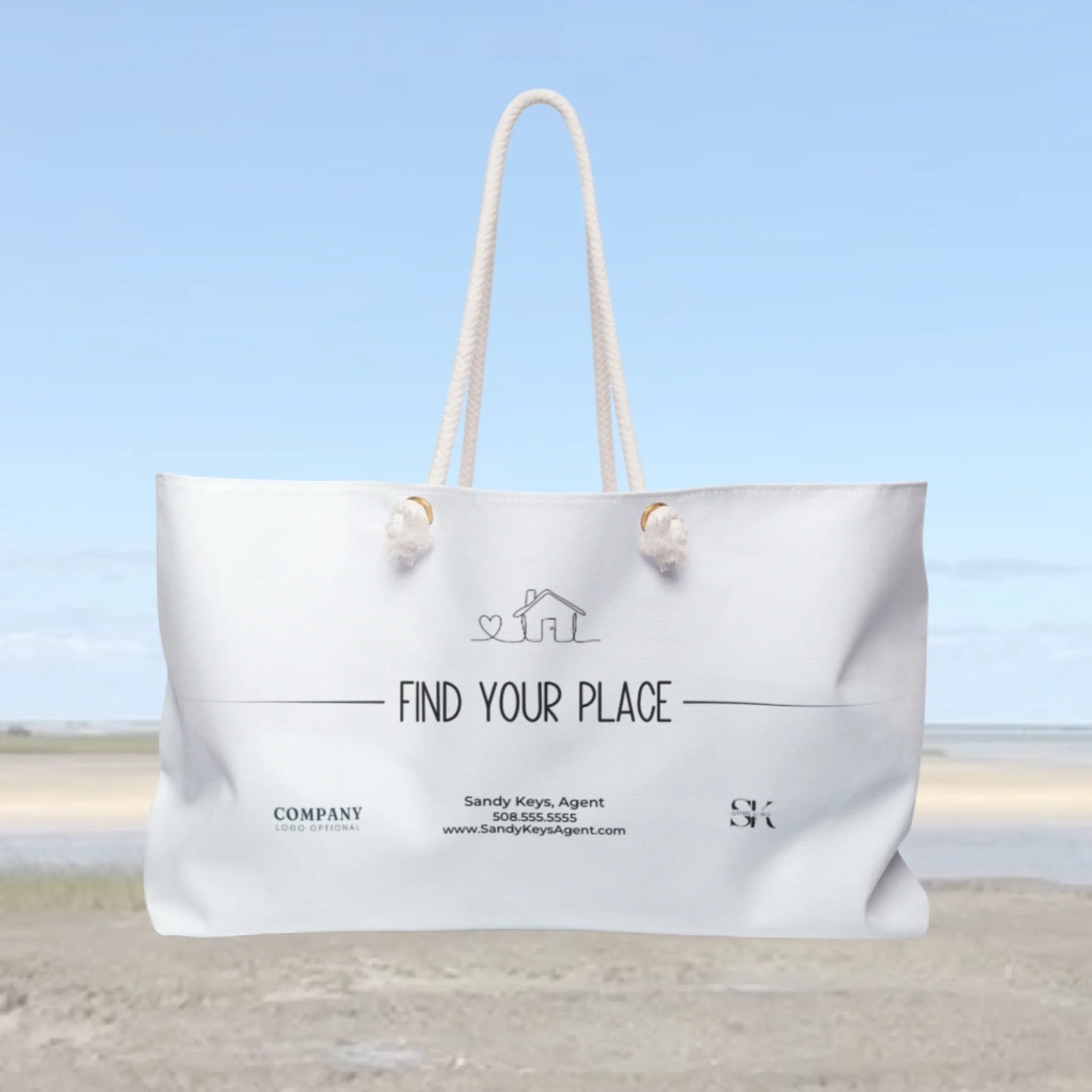 Ocean Theme Weekender Tote Mockups