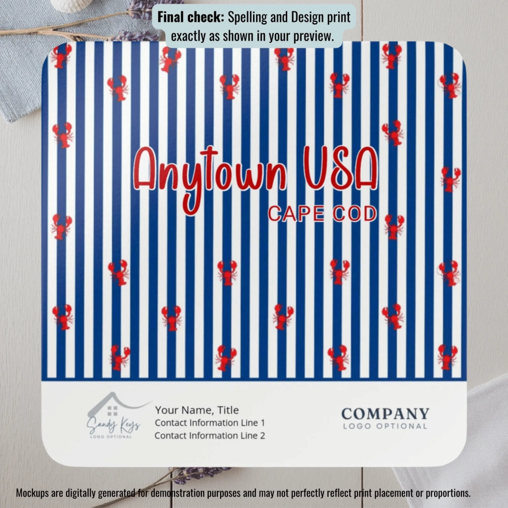 Stripe Collection Lobster Coaster-3