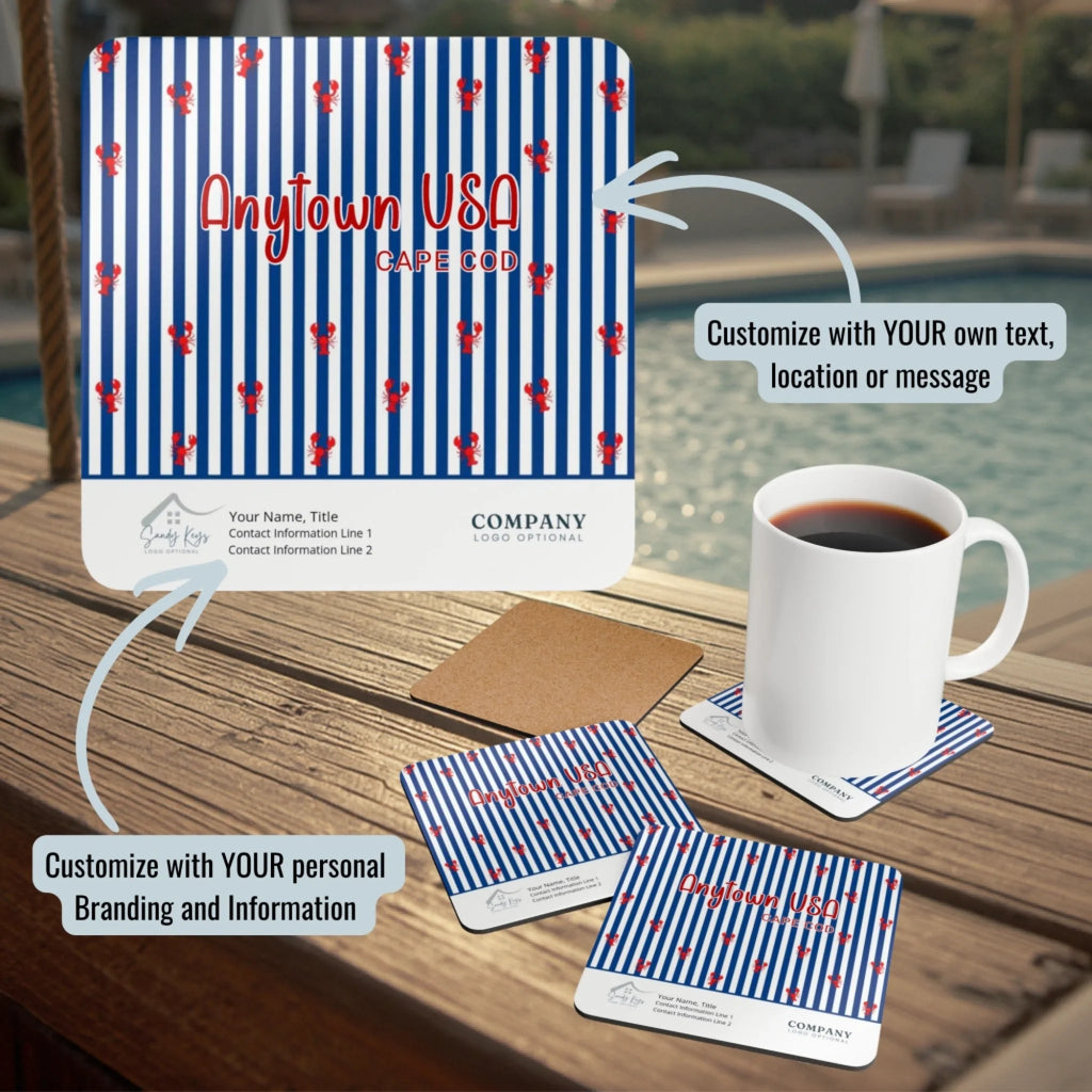 Stripe Collection Lobster Coaster