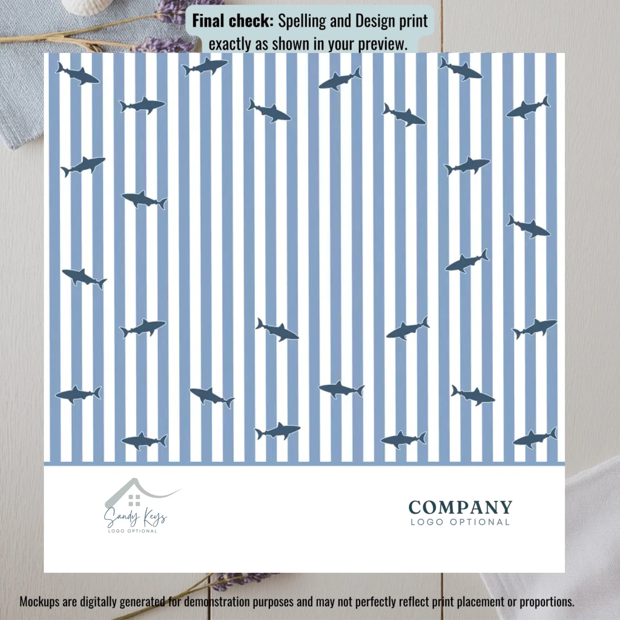 Stripe Collection Lobster Coaster (4)